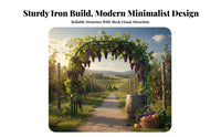 Metal Garden Arch Easy Assembly Rose Arch Trellis Weather-Resistant Climbing Plant Archway for Homeowners, DIY Enthusiasts, Pathway, Backyard, Patio
