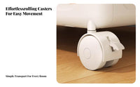 foldable Wheeled Box Large Capacity Storage Container Stackable for Dorm Room