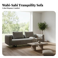 sleekstreamlined design 3-Seater Sofa Japanese Minimalist Aesthetic artistic design 3-Seater Upholstered Sofa Modern Minimalist design for living Room Furniture for home residents, Office, Bedroom