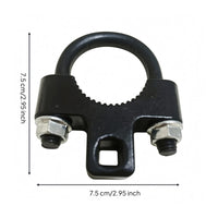 U-Shaped Handle Inner Tie Rod Removal Tool Serrated Grip Inner Tie Rod Installation Tool Square Drive Black Metal