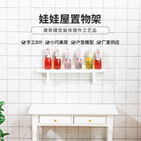 1:12 Scale Miniature Dollhouse Craft White Storage Rack Hanging Furniture Ornament