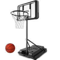 Adjustable Basketball Hoop for Kids and Adults - Outdoor Iron Frame