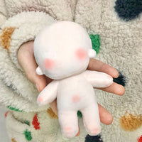 棉花娃娃有骨架现货素体DIY正常体20CM体公仔馒头坐姿长腿海星体