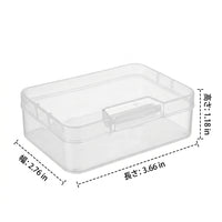 Transparent Tackle Box, Lure Case, Fishing Gear Storage, Plastic, Snap-Open Type