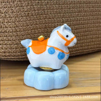 Ceramic Rotating Horse Desk Ornament