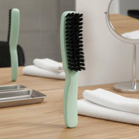 Durable Bristles Oil Head Styling Brush Multipurpose Men's Styling Brush Easy to Clean Grooming Accessory Ergonomic Handle for Barbershop
