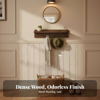 Coat Hook Rail with Shelf Multi-Functional Entrypath Organizer Clutterwithexit damage