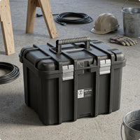 Hard-Shell Tool Box Latch Closure Portable Tool Box Molded
