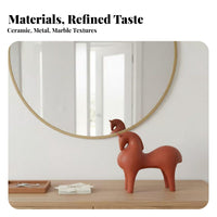 Flame-Shaped Statue Modern Design House Decoration Artistic Accent Durable for Interior Designers, Bookshelf, Living Room, Lobby