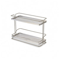 Counter Shelf Organizer with Two Tiers Ventilated Countertop Shelf Organizer