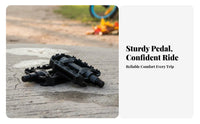 2 Pieces Children's Bike Pedals Lightweight Kids Cycle Pedals Kids Bike Pedal Reflective Strips for Town Commuting