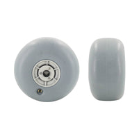 22 Mm Axle Head PU Beach Wheel Textured Beach Cart Wheel Light Gray Outdoor Transport Part Rounded