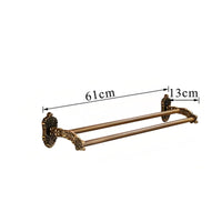 No-drill brass towel rack