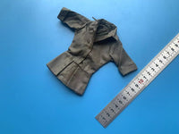 zqn 1/6 女兵人 衣服 连衣裙 连体衣 军绿色 工装衣 瘦身 模型