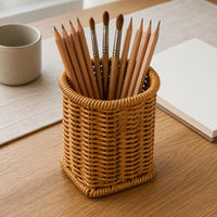 Desktop Storage Basket Iron Frame Desktop Organizer Basket Easy to Clean