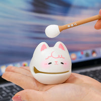 Cute Animal Wooden Fish Stress Relief Toy for Desk