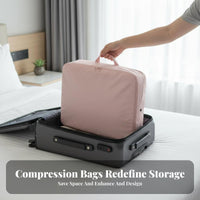 Zipper Compression Pouch Sturdy Zipper Compression Bag Set Washable for Closet