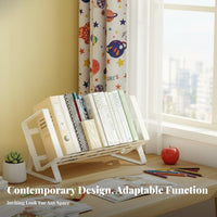 Miniature Adjustable book rack Space-Saving Expandable book holder Adaptable