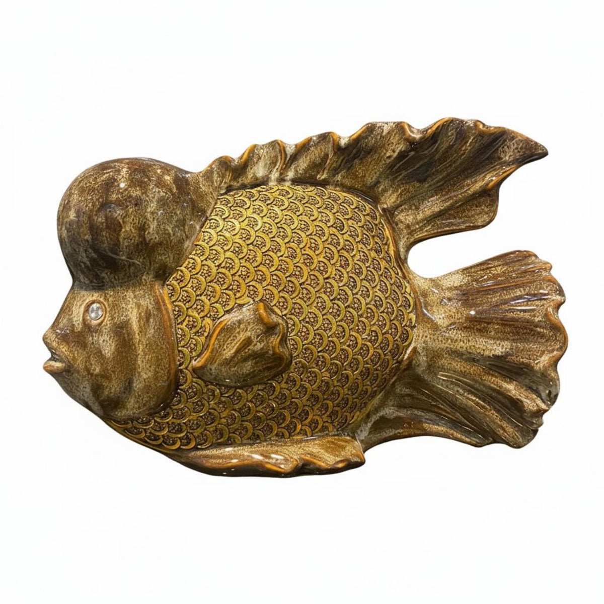 Ceramic animal Statue Fine Workmanship Iridescent Finish animal Decor Unique Texture Sculpture for Office