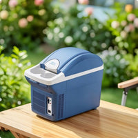 Two-wayUse Car Fridge Compact Mini Fridge Small Electric Cooler Space-Saving for Students, Office, Dorm Room