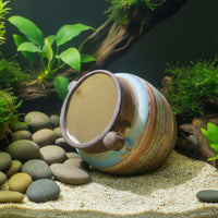 Ceramic Aquatic Cave Sturdy and Long-Lasting Ceramic Rock Cave Non-Fading