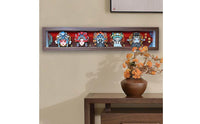 Chinese Opera Theatrical Face Art Desktop Display Opera Face Covering Wall Art Ready to Hang 3D Framed Arts for Entryway