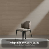 Wavy Backrest Chair Italian design Dining Room Seating Light Luxury Upholstered for Interior Designers, Kitchen