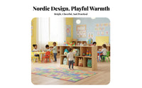 Child-Friendly Height Kindergarten School Bag Shelf Large Capacity Wooden Cubby Cabinet Modular Design Wooden Cubby Organizer Sturdy Construction for Preschoolers, Daycare Providers, Teachers, Playroom, Bedroom, Home