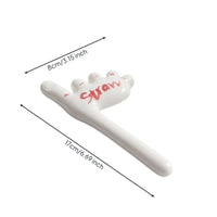 Funny Ceramic Straw with Foot Shape Novelty Foot-Shaped Straw Quirky Drinkware Glazed for Collectors, Parties, Home Bar