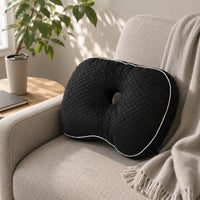 Contoured Side Sleeper Ear Pillow Ergonomic Ear Pillow Textured Textile