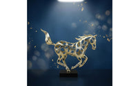 Metal Horse Sculpture Collectible Creature Statue Realistic