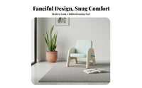 Upholstered Mini Sofa Chair Child-Safe Design Plush Club Chair Soft and Comfy