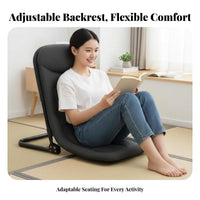 Adjustable Floor Lounger Foldable Design Adjustable Padded Lounger Multi-Position Spine Support Spine Supportrest