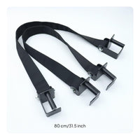 Multi Size Fit Gym Safety Belt Adjustable Barbell Support Strap Snap Hooks for Powerlifters, Weightlifters, Weight Room