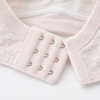 Sleep Bra with Wide Shoulder Straps for Mature Women, Full Coverage Comfort Design with Three Row Hook Closure, Non Wired Loungewear Style