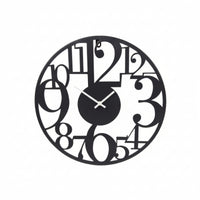 Metal Wall Clock Industrial Clock with Silent Movement Quiet for Office