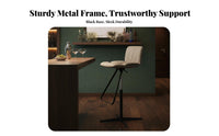 Adjustable High Stool with Backrest Modern Design for Pub, Kitchen, Homeowners