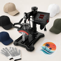 Electric Cap Thermal Transfer Machine Curved Platen Tabletop Cap Press Digital Control Printing Equipment
