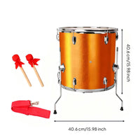 16 Inch Cheering Drum Loud Sound Crowd Support Drum Set for Sports Events, Fans