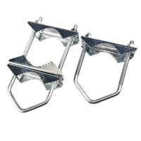 Triangular V-Type U-Bolt Antenna Clamp, M6, Zinc-Plated, for Pole Mounting