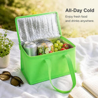 Portable Insulated Lunch Bag Cooler for Outdoor Picnic, Beer, and Food Storage