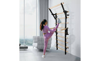 Wood Rung Stall Bar Stretching Nordic Ladder Multiuse Wooden Exercise Ladder for Climbing
