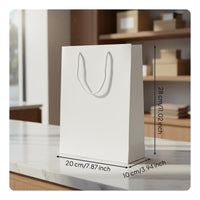 Paper Bag with Handles Laminated Finish Kraft Paper Tote Bag for Retailers