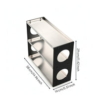 Tabletop Organizer Shelves Stainless Steel 3-Tier Storage Rack Space-Saving Desk Shelf for Dressing Table