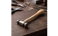 Hand Fatigue Reducing Jeweler's Hammer Ergonomic Chasing Hammer Domed Metalworking Tool Ball-Shaped for Workshop
