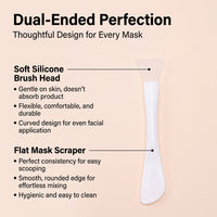 Facial Brush with for Skincare, Soft Bristles Face Treatment, Mud Clay Facemask