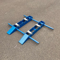 Horizontal Cable Payoff and Take-up Stand with Track Guide