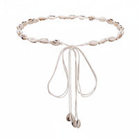 Woven Shell Belt Handmade Shell Waist Tie Decorative Fashion Accessory for Outfit Matching