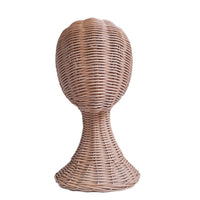 New Creative Rattan Hat Display Stand Mannequin Head for Hats, Glasses, Scarves