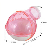 Spherical Hamster Sand Bath and External Hamster Bath, Sand Bath for Syrian Hamster, Acrylic and Wire Cage Compatible